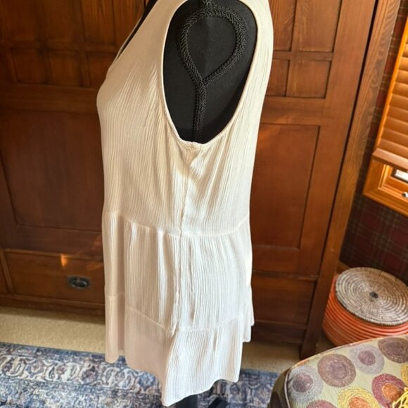 Mossimo Sleeveless Tiered Ruffle Blouse Size Small - Picture 4 of 9